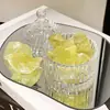 Difusor de piedra de cristal natural piedra en bruto decoración del hogar frasco de almacenamiento aromaterapia piedra mineral de cristal sal de vinagre de rosa piedra triturada