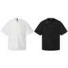 Yidao Vintage 2026 Verano Nuevo Estilo Callejero Americano Diseño de Nicho Color Sólido Plisado Remache Cuello en V Holgado Manga Corta