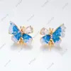 Anillo de Perlas, Aretes, Colgante Juego de Tres Piezas con Diseño de Cristal de Gota de Aceite de Mariposa Vacía, Lujo Accesible DIY de Alta Gama