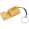 En stock al por mayor mini llavero de bambú para soporte de teléfono móvil soporte para teléfono móvil de escritorio soporte para teléfono móvil soporte para teléfono móvil Madera regalo creativo