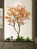 Árbol frutal Árbol de caqui Interior grande Árbol de los deseos Caqui Naranjo Espino Árbol Hotel Centro comercial Arreglo floral de piso