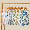 Conjunto de Chaleco de Malla Fina de Algodón de Verano para Niños Bebés Niños y Niñas Hueco Sin Mangas Shorts Conjunto de Dos Piezas Moda Infantil