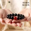 Colección Serie de Cuentas de Cristal de Obsidiana, Pulseras de Círculo Único de Múltiples Tamaños para Hombres y Mujeres, Estilo Simple y Versátil, Al por Mayor