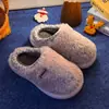 Pantuflas de Algodón para Otoño e Invierno Antideslizantes de Moda para Pareja Hombres y Mujeres de Interior para el Hogar Cálidas Silenciosas Duraderas con Forro de Felpa