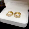 Brincos de Pérola Redonda Multicamadas com Zircônia Estilo Francês, Brincos Versáteis Elegantes Vintage, Brincos de Luxo Leve de Alta Qualidade para Mulheres