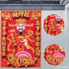 2026 Dios de la Riqueza Tridimensional Nuevo Estilo Adhesivo Completo en la Espalda Flocado Doble Capa Llega el Dios de la Riqueza Pegatina para Puerta Decoración del Festival de Primavera Foto de Año Nuevo
