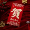 Bolsas Personalizadas Wannianfeng de Cinco Mil Sobres Rojos, Bolsas para Sobres Rojos, Cartón Rígido de Gama Alta Neutro con Estampado Metálico y Brillo, Inauguración de Casa y Día del Estudiante