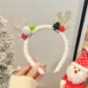 Novos Acessórios de Cabelo de Natal 2024 Aro de Cabelo Aro de Cabelo de Rena Feminino Acessórios Fofos