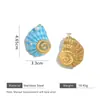 Manualidad de Goteo de Aceite Tema Océano Forma de Tortuga Estrella de Mar Caracola Pulsera DIY Hecha a Mano Collar Accesorios de Joyería
