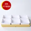 Plato de frutas de moda para KTV, plato de snacks para barbacoa, plato de frutas secas dividido, plato de snacks de melamina de cuatro o seis compartimentos para uso comercial