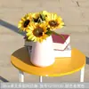 Adereços de Fotografia com Flores Artificiais, Flores para Sala de Estar e Escritório, Disponíveis em Várias Cores, Flores de Seda 38 cm Girassol Colorido Único