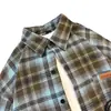 2026 Nueva Camisa de Cuadros de Manga Larga para Hombre Marca Americana de Tendencia Moda Holgada Tallas Grandes Casual Retro Camisa Casual