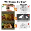 Nuevo Juego de Dados Multifacéticos para el Juego de Mesa Dungeons and Dragons de 7 Piezas, Piedra de Sangre de Dragón Multifacética Dnd Rpg
