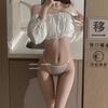 Mais do que Tentador ~ Nova Renda Pura de Luxúria Roupa Íntima Sexy Feminina Transparente com Recortes Abertos Cintura Baixa Calcinha Feminina