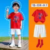 Conjunto de Camiseta de Algodón Puro de Colores Dulces para Niños de Verano con Pantalones Blancos para Sesión de Fotos de Evento de Graduación de Estudiantes de Primaria Uniforme de Clase