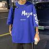 Camiseta de manga corta de algodón puro para hombre, verano 2024, nueva marca de moda, camiseta para adolescentes, ropa blanca para hombre.
