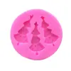 Molde de Silicona para Árbol de Navidad Molde para Fondant Chocolate Decoración de Pastel DIY Molde para Hornear
