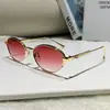 Nuevas Gafas de Sol Metálicas Ovaladas de Moda Estilo Influencer Europeas y Americanas Transfronterizas Más Vendidas Gafas de Sol con Protección UV