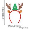 Diadema de Navidad Árbol de Navidad Cuernos de Alce Tocado Adulto Niños Decoración Fiesta Navideña Pata de Elfo Diadema de Navidad