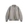 Yidao Roupas Vintage 2026 Outono Novo Estilo Americano Tendência Retrô Alta Qualidade Solta Gola Baseball Jaqueta de Camurça para Homens