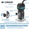 Venta directa transfronteriza máquina eléctrica para recortar bordes carpintería recorte de bordes ranurado de tallado máquina de ahuecado manual placa de aluminio y plástico fresadora eléctrica de madera