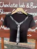 Camiseta Polo de Manga Corta a Cuadros Estilo Universitario Dulce para Mujer, Top de Verano Ajustado con Almohadillas en el Pecho y Volantes para Chicas Modernas