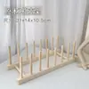 HUACHANS Prancha de Exibição de Cores de Esmalte Suporte de Mesa de Madeira Novo Estilo Prateleira de Exibição de Placas de Cor de Pontas de Unha Conjunto Especial