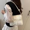 Bolso Transfronterizo de Moda para Mujer Diseño Tejido de Nicho Ins 2025 Nuevo Popular Elegante Bolso Cubo de Hombro Cruzado
