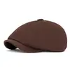 Gorra Octogonal Retro Británica Boina para Hombre Primavera y Verano Gorra de Visera Casual Gorra de Pintor Femenina Gorra de Periódico