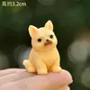 Mini tamaño pequeño simulación animal modelo de cachorro hecho a mano Creativo Micro paisajismo decoración de escritorio de coche adornos