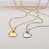 Moda Japonesa y Coreana Cadena de Clavícula con Colgante de Corazón Pequeño y Fresco Simple y Versátil Collar Elegante para Mujer Estilo Mejor Amiga de Estudiante