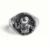 Anillo de Aleación de Astronauta Personalizado Venta Directa de Fábrica Estilo Popular Transfronterizo Europeo y Americano Moda Simple Al por Mayor