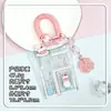Porta-Cartão Rígido Transparente Original Porta-Cartão de Estudante de Campus Cartão de Refeição Porta-Cartão IC Porta-Cartão de Identidade para Homens Mulheres Capa Protetora Estilo ins