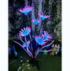Material de PVC Zorro Artificial de Nueve Colas Árbol de Crisantemo Fibra de Vidrio Flor Graduada Cabeza Avatar Parque de Crisantemos Fantasía Luz de Paisaje
