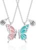 Superventas 2 Piezas/Set Colgante de Mariposa Bff Collar de Amistad con Acabado Esmaltado, Regalo de San Valentín para Parejas con Lazo