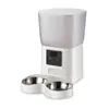 Conjunto completo de alimentadores automáticos inteligentes para gatos e cães, de grande capacidade, com vídeo remoto, temporizador e dosagem.
