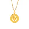 Tienda de Oro Mismo Estilo Arena Dorada Cepillada Colgante Calabaza para Mujer Retro Lujo Ligero Joyería de Gama Alta Venta al por Mayor