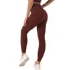 Calça Ribana para Yoga, Sem Costura, Alta Elasticidade, Justa ao Corpo, Levanta Bumbum, Respirável, Secagem Rápida, Pode Ser Usada Fora, Calça Esportiva Básica Fitness Nove Pontos para Mulheres