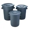 Papelera exterior comercial de gran capacidad con ruedas, cubo redondo grande de plástico móvil para almacenamiento de agua, cubo de basura para residuos de cocina de catering