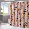 Cortina de Chuveiro Halloween Fantasma Abóbora Amazon Casa Impermeável e à Prova de Mofo Cortina de Chuveiro Divisória de Banheiro Cortina de Chuveiro