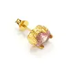 Nuevos pendientes de aro con cruz de circón incrustado de estilo retro de alta gama, pendientes de acero de titanio simples y versátiles para hombres y mujeres, estilo japonés y coreano, venta directa