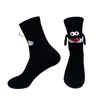 2025 dopamina mujeres se darán la mano calcetines alto valor de color calcetines personalidad femenina magnético darse la mano calcetines rojos amantes cien