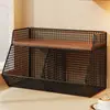 Portavasos, organizador de escritorio, estante para snacks para la mesa del comedor, portabotellas de agua y bolsitas de té para la sala de estar, especiero para la encimera de la cocina