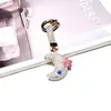 Pingente de Chaveiro Criativo Olho de Diabo Cravejado com Diamantes Estilo Ins Lua Cintilante com Diamantes Chaveiro de Carro Acessório para Bolsa Feminina