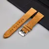 Correa de Cuero Gamuzado para Reloj, Cuero Genuino Suave, Cosida a Mano, Accesorio de Liberación Rápida, Adecuado para Xiaomi Apple 14Mm16Mm