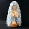 BJD/SD346 conjunto de peruca de boneca Luo Li com folhas divididas, acessórios para cabelo de bebê, franja elegante, rolo de lã multicolorido