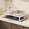 Cubierta para estufa de gas de cocina, soporte para estufa de inducción, protector para estufa de gas, encimera elevada para colocar ollas y preparar alimentos, estante de almacenamiento