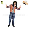 Adulto 70 80s hombres 3D hippie top Halloween festival fiesta COS ropa hippie de manga larga