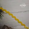 Em Estoque Renda com Borda Curva Ondulada em Forma de S de Cor Sólida 5mm para Acessórios de Casamento, Cortinas, Chapéus, Roupas Infantis e Acessórios de Vestuário