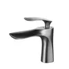 Grifo de Lavabo Metálico de Comercio Exterior Transfronterizo, Grifo de Agujero Único para Agua Caliente y Fría en Baño, Grifo para Encimera de Tocador de Baño